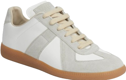 White and grey sneakers